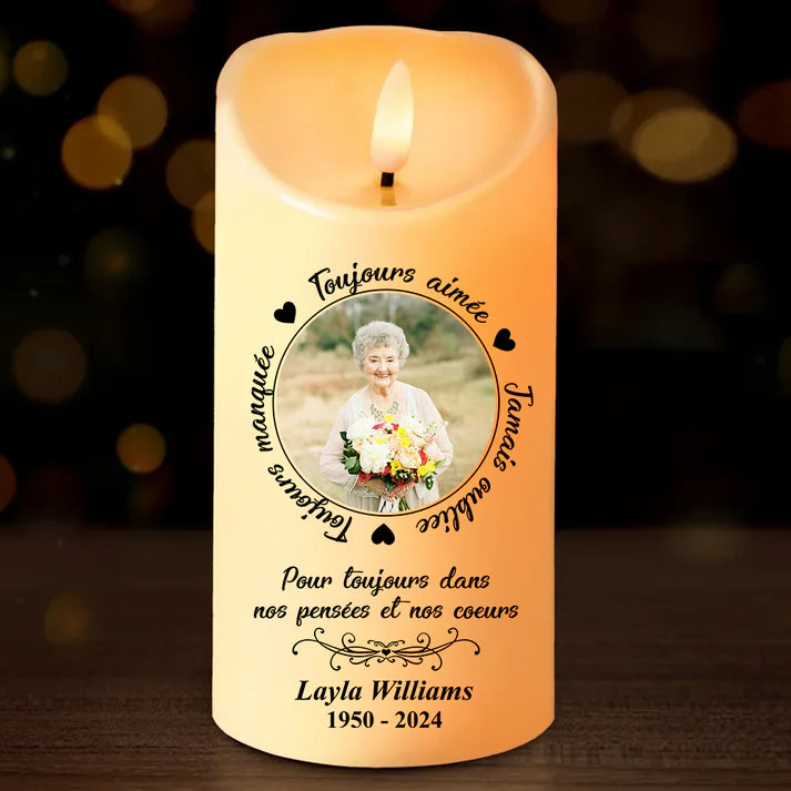 Bougie LED Personnalisée | Cadeau Souvenir Lumineux | Nominara
