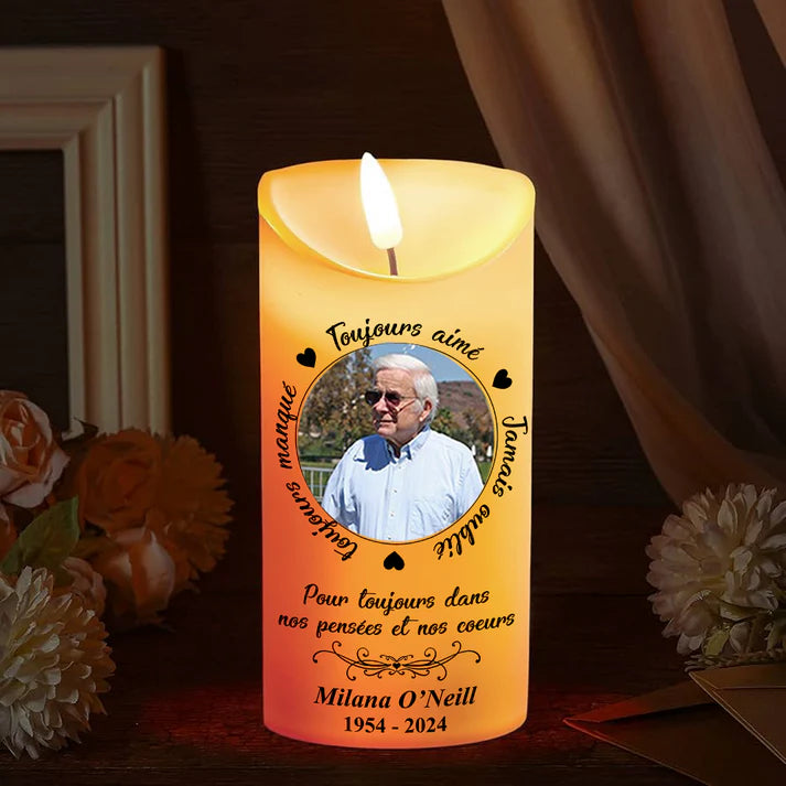 Bougie LED Personnalisée | Cadeau Souvenir Lumineux | Nominara