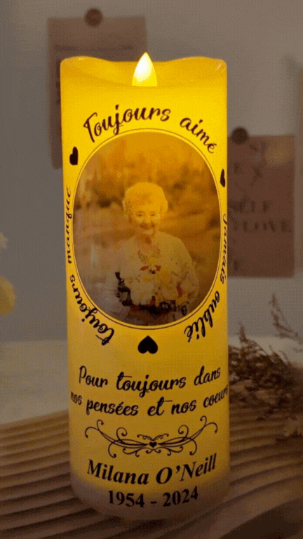 Bougie LED Personnalisée | Cadeau Souvenir Lumineux | Nominara